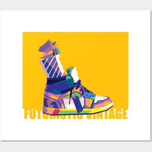 Dynamic Sneaker Popart Posters and Art